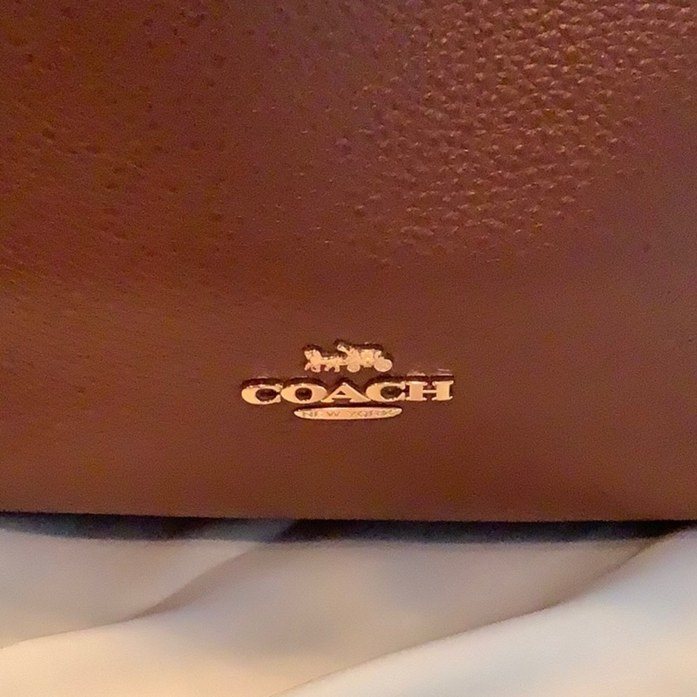Coach Brown Leather Shoulder Bag - Picture 2 of 6